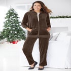 2-Piece Velour Hoodie Set image number null