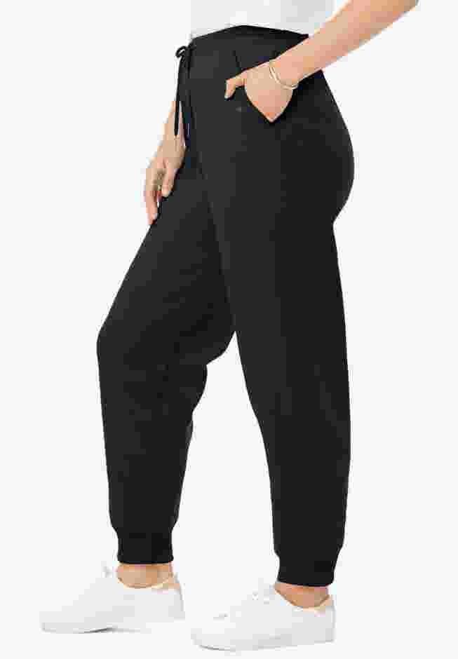 Womens Plus-Size Better-Fleece Pull-On Jogger Sweatpants image number 2