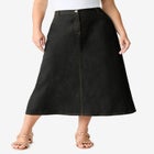 Plus Size Easy-Wear A-Line Skirt image number null