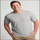 Shrink-Less Lightweight V-Neck Pocket T-Shirt image number null