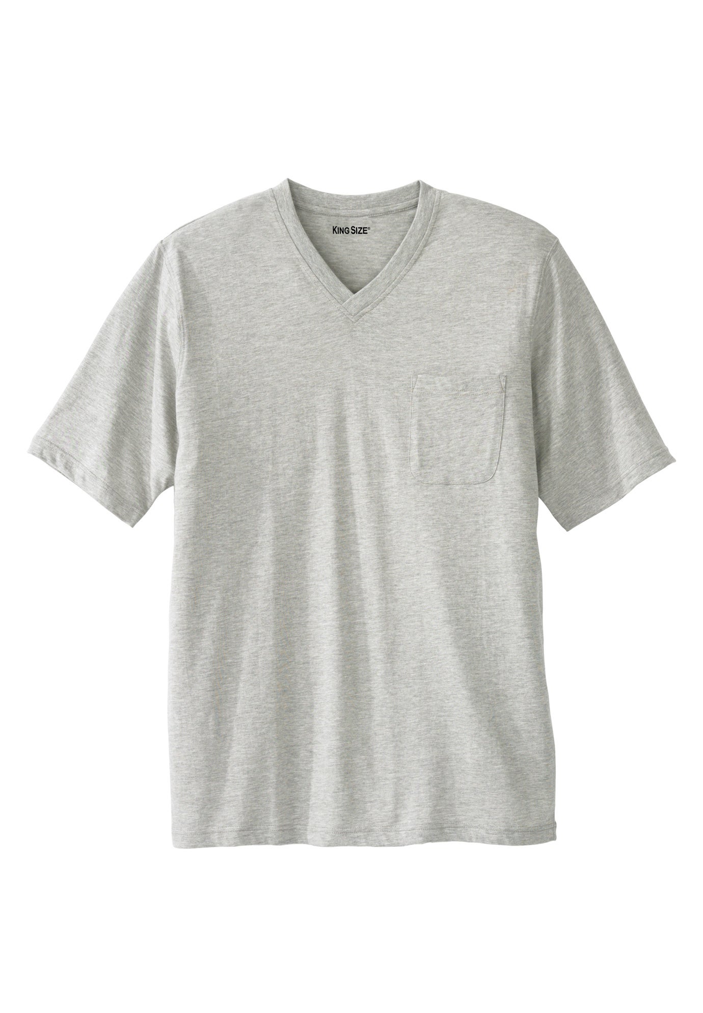 Shrink-Less Lightweight V-Neck Pocket T-Shirt image number 0