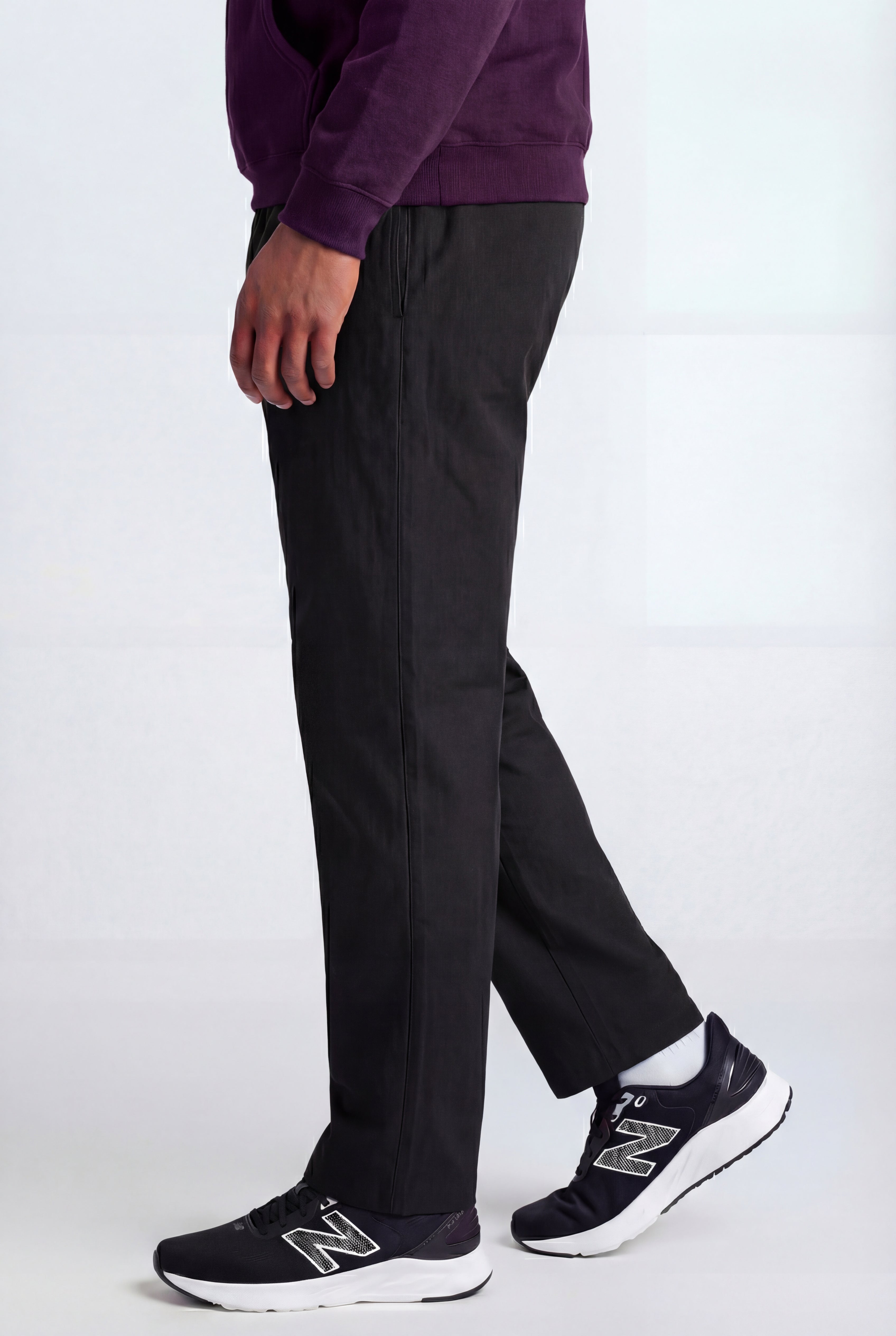 Lightweight Jersey Open-Bottom Sweatpants image number 2