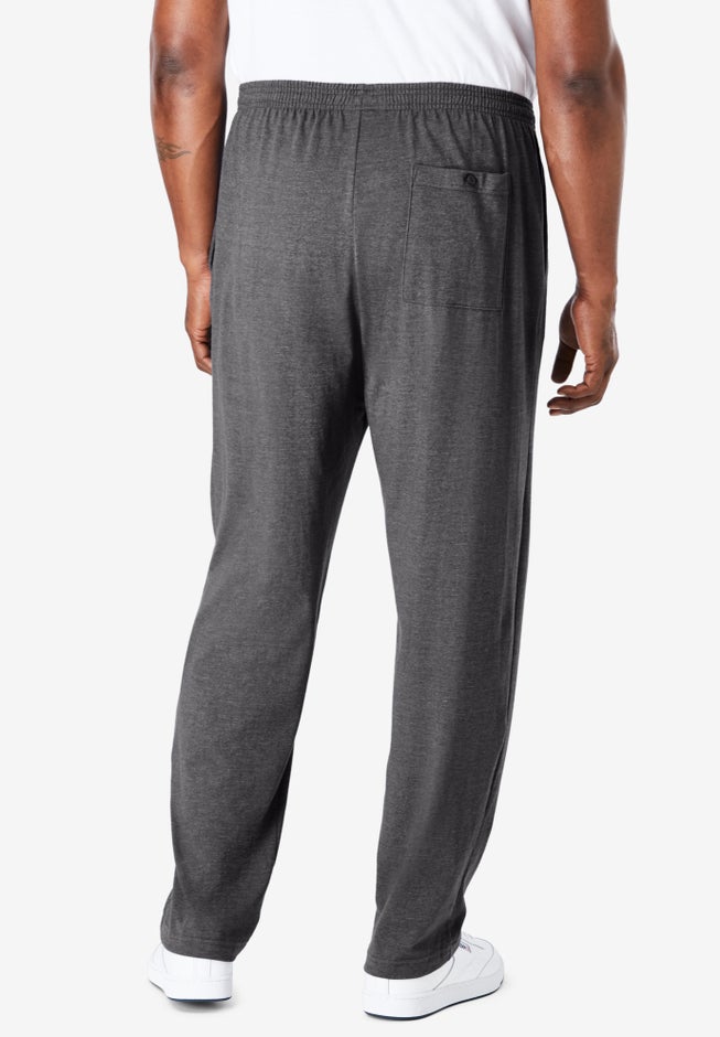 Lightweight Jersey Open-Bottom Sweatpants image number 2
