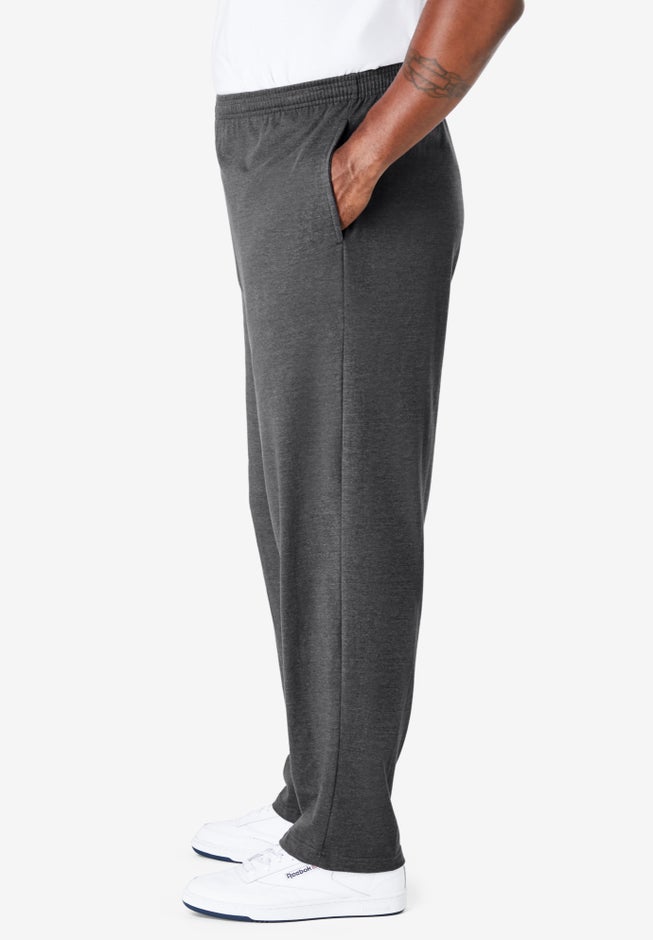 Lightweight Jersey Open-Bottom Sweatpants image number 1