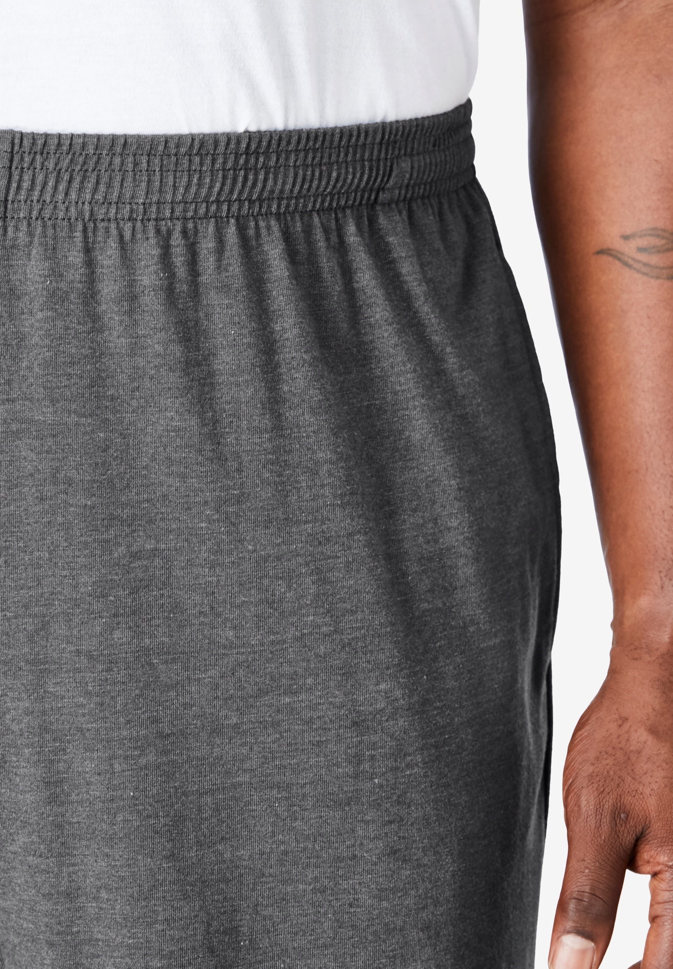 Lightweight Jersey Open-Bottom Sweatpants image number 3