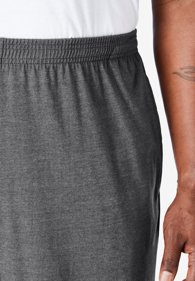 Lightweight Jersey Open-Bottom Sweatpants image number 3