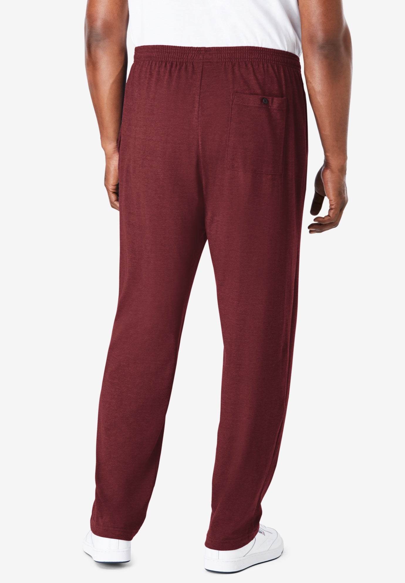 Lightweight Jersey Open-Bottom Sweatpants image number 2
