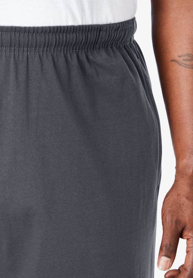 Lightweight Jersey Open-Bottom Sweatpants image number 3