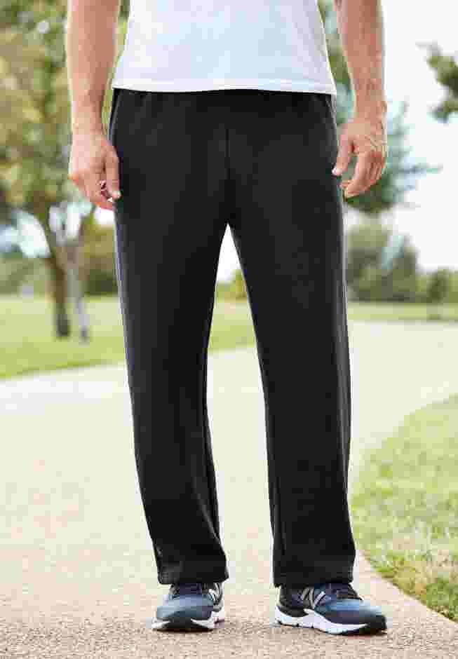 Fleece Open-Bottom Sweatpants image number 0