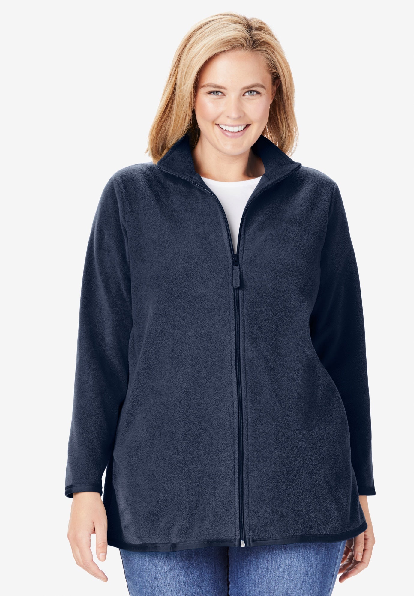 Zip-Front Microfleece Jacket image number 0