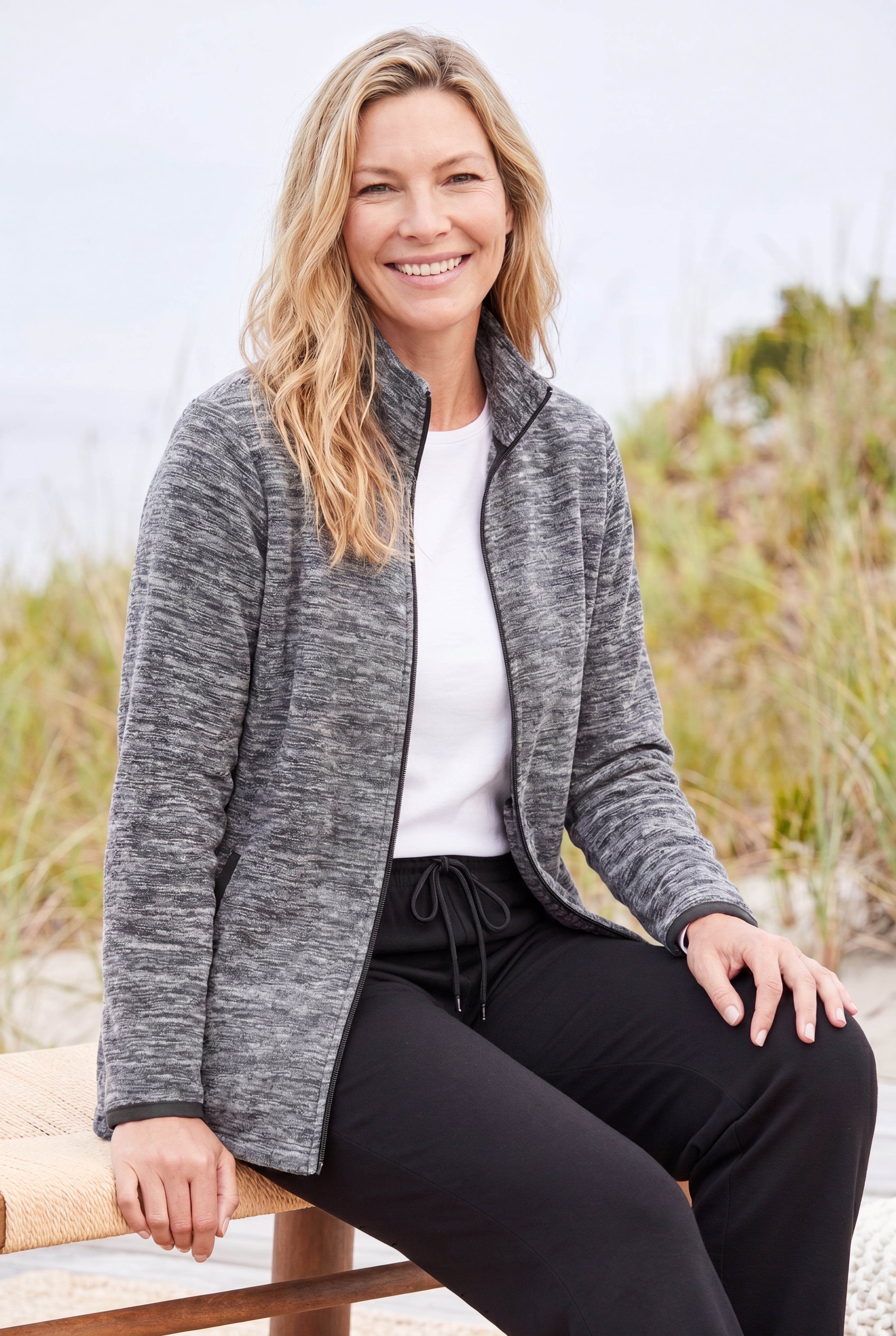 Zip-Front Microfleece Jacket image number 0