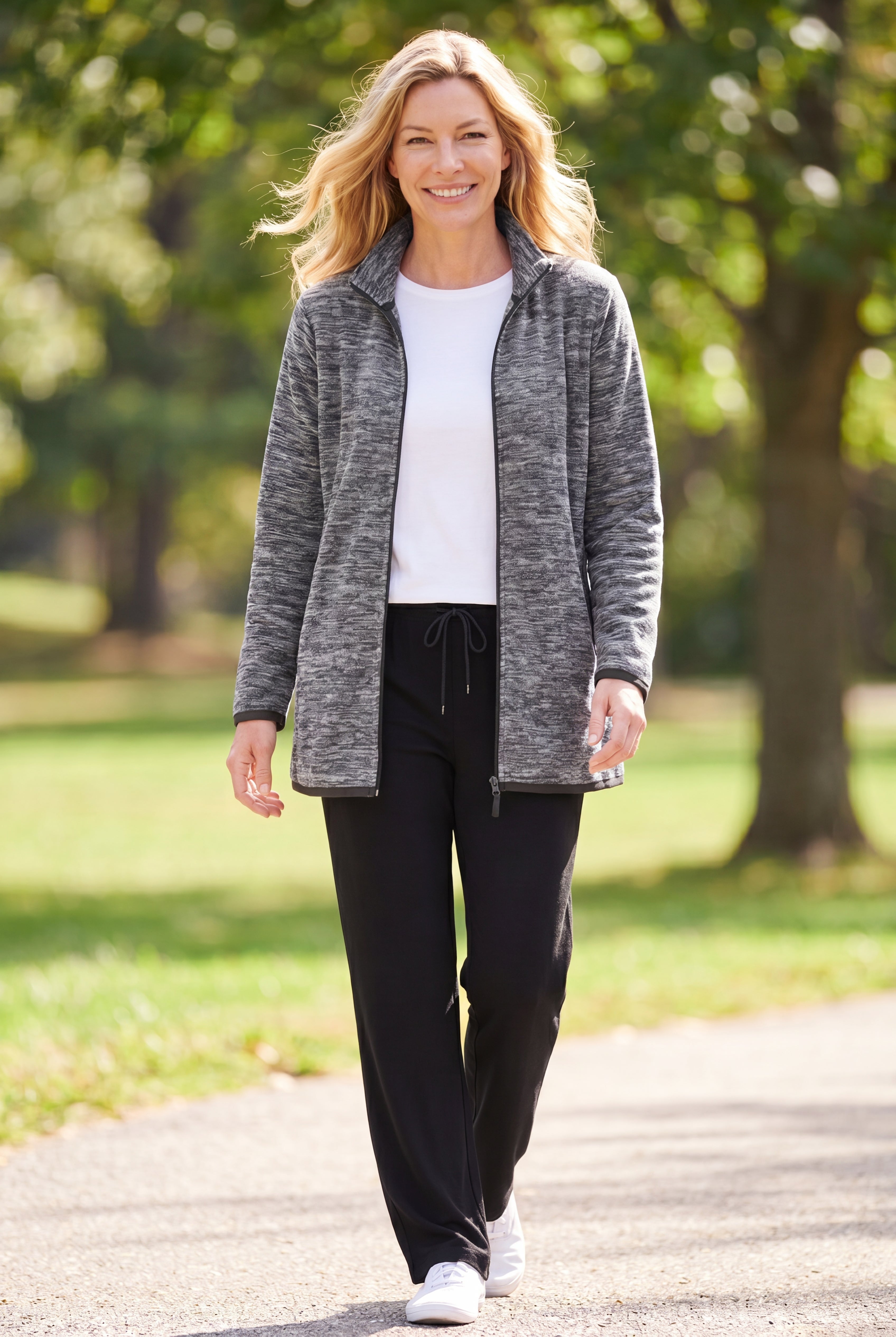 Zip-Front Microfleece Jacket image number 1