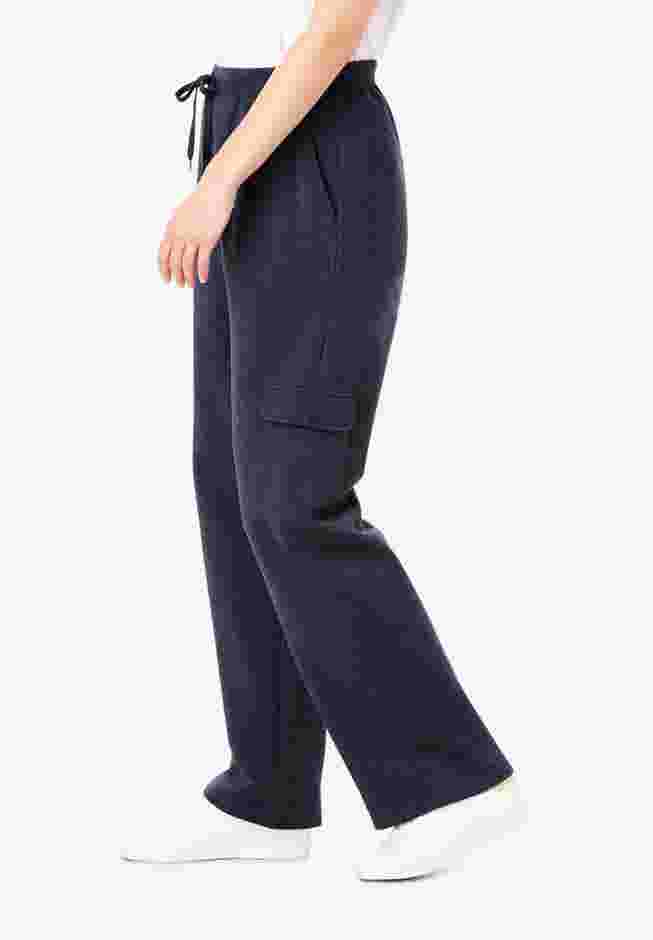 Womens Plus-Size Better-Fleece Pull-On Cargo Sweatpants image number 3