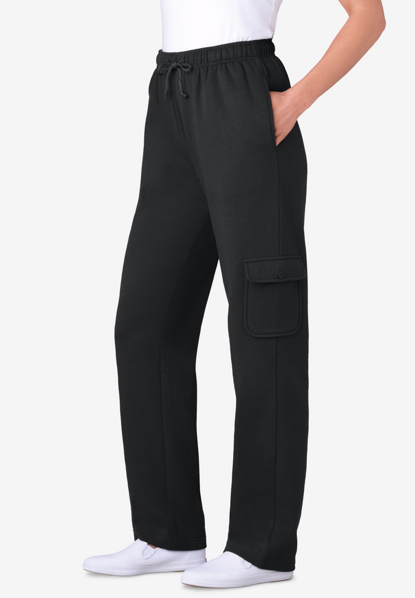 Better-Fleece Pull-On Cargo Sweatpants image number 0