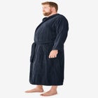 Terry Velour Hooded Maxi Robe image number null