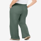 7-Day Knit Wide-Leg Pull-On Pants image number null