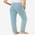 Straight-Leg Stretch Denim Five-Pocket Jeans image number null