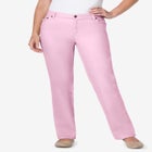 Straight-Leg Stretch Denim Five-Pocket Jeans image number null