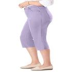 Stretch Denim Five-Pocket Capri Jeans image number null