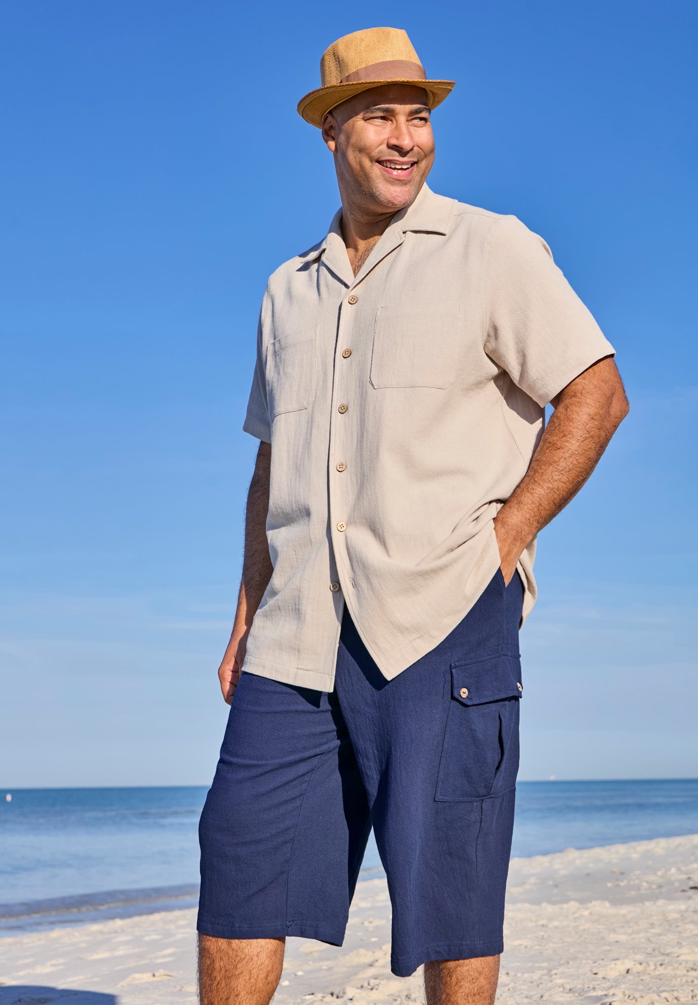 Gauze Cargo Judo Shorts image number 3
