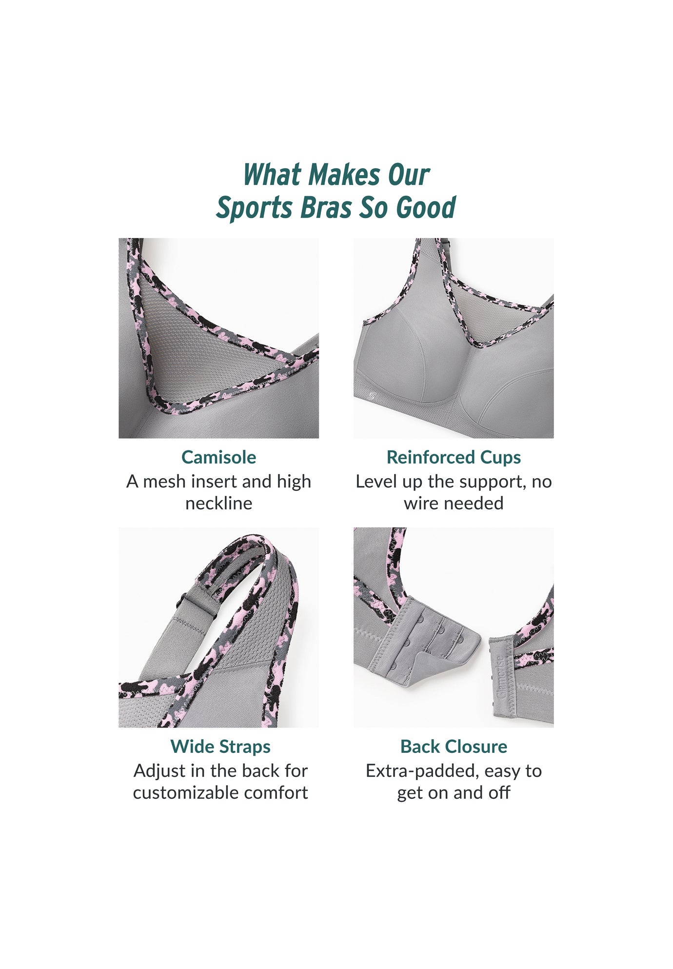 Glamorise&reg; No-Bounce Camisole Sport Bra image number 2