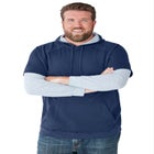 Thermal-Lined Layered Look Hoodie image number null