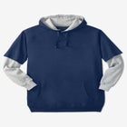 Thermal-Lined Layered Look Hoodie image number null