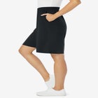 Elastic-Waist Knit Short image number null