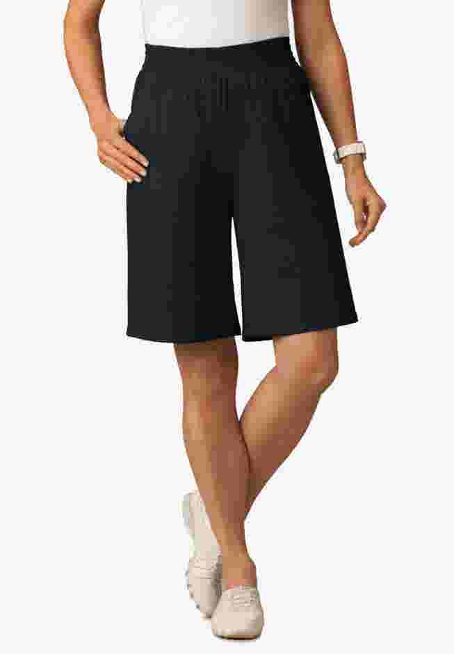 Elastic-Waist Knit Short image number 0