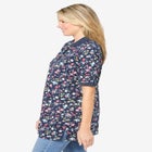 Elbow-Sleeve Polo Tunic image number null