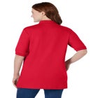Elbow-Sleeve Polo Tunic image number null