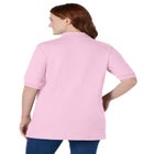 Elbow-Sleeve Polo Tunic image number null